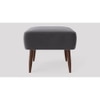 Billie Ottoman Color in Dark Grey