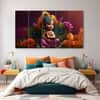 The Castle Decor Bal Gopal Wall Painting Wooden Framed 27x48 Inch (Style 7)
