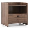 Lavista Engineered Wood Bedside Table in Classic Walnut Finish