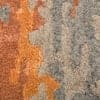 Saraswati Global Abstract Wool Viscose Hand Tufted Carpet in Orange 10X10 ft