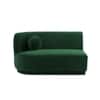 Izza Velvet 4 Seater Sofa in Green Colour