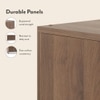 Alex 12 Pair Shoe Rack in Classic Walnut Finish