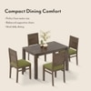Atlas Solid Wood 4 Seater Dining Table With Atlas Dining Chair Set