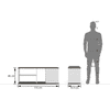 Riley Dual Tone TV Unit in White Finish