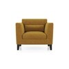 Lewis 1 Seater Fabric Sofa In Ochre Colour