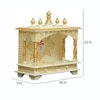 D'Dass Shri Ganesh Sheesham Wood and Mdf Temple For Pooja In Home and Office
