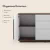 Baltoro Engineered Wood Sideboard in White Finish