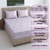 Ojas Pink Floral 400 TC Cotton Fitted Double Queen Size Bedsheet with 2 Pillow Covers – Threads
