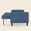 Salford 3 Seater Sofa Cum Bed In Baltic Blue Colour