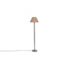Denzel Beige Cotton Shade Floor Lamp