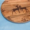 Ireka Home Wild Grove Acacia Wood Serving Plate – Carved Design