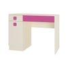 Kristina Kids Study Desk with Shuttered Cabinet and 2 Drawers in Light Wood Barbie Pink Colour