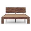 Boston Solid Wood King Size Non Storage Bed in Teak Finish