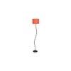 Deven Orange Cotton Shade Floor Lamp