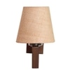 Devansh Solid Wood Electric Wall Light in Beige Colour with Beige Shade Count of 1 Light