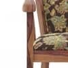 Bella Solid Wood Lounge Chair Finish Teak with Chintz Floral Colour