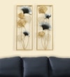 Wayanad Abstract Metal Wall Decor in Multicolor Set of 2