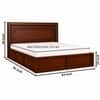 Sahaj Solid Wood Comfort Queen Bed Hydraulic Storage Provincial Teak Finish Mattress 60 x 78 Inches