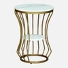 Velo Metal Side Table in Gold Colour