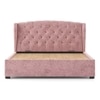 Holmebrook Upholstered Storage Bed In Hydraulic in King Size with Desert Rose Colour