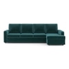 Apollo Sofa (Colour : Malibu, Cushion : Hard, Back Type : High Back, Seating Capacity : Right Aligned 3 Seater + Right Aligned Chaise)