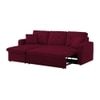 Leo  Pull Out Sofa cum Bed  in Maroon Colour
