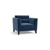 Lewis Sofa Set (Colour : Lapis Blue, Cushion : Hard, Seater : 3+1+1)