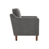 Menta Boucle Fabric Lounge Chair in Grey Colour