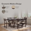 Caprica Solid Wood Dining Chair Set Of 2 In Mango Walnut Finish With Sandshell Beige