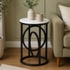 Metality Metal Side Table in Black Colour