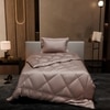 Stoa Paris Comforter for Single Bed, 300TC Satin Comforters in Champagne Colour