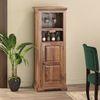 Mateo Solid Wood Bar Cabinet in Teak Finish
