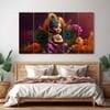 The Castle Decor Bal Gopal Wall Painting Wooden Framed 27x48 Inch (Style 7)