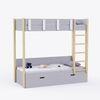 Pine Tree Single Size Bunk Bed In Grey Colour
