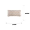 Danube Light Beige Melange Decorative Cushion Cover 12 x 20 Inches