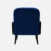 Haden Solid Wood Accent Chair in Navy Blue Colour