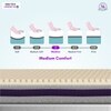 Relaxgrid with High Density  Mattress (72 x 60 in, 6 Inches)