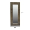 Gover Mango Wood Inlay Brass Tall Wall Mirror