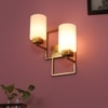 Eliante Modern Wall Lights Glass, Mild Steel & Glass Material Antique & White Finish