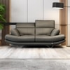 Orlando 2 Seater Leatherette Sole in Slate Grey Colour