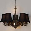 Devansh Gold Wall Mounted Lamp With Black Cotton Shade