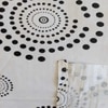 Black And White Geometric 330 Tc  Cotton Flat  Single Bed Size Bedsheet With 1 Pillow Cover