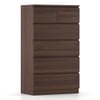 Bocado Tall Engineered Wood Chest of 6 Drawers in Columbian Walnut Finish