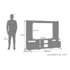 Celestin Engineered Wood Free Standing Regular Size Tv Unit In Classic Walnut