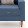 Stevens 1 Seater Fabric Sofa in Turkish Blue Colour