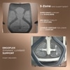 Marvel Pro Ergonomic High Back Study Chair with Legrest in Grey Colour