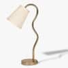 Kaze Handicrafted Table Lamp in Golden and White Colour