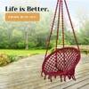 Swingzy Cotton Round Swing for Adults Maroon Without Accessories