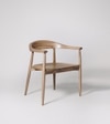 Leyuo Solid Wood Dining Chair In Natural Finish