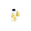Uriel Yellow Fabric Cluster Hanging Light